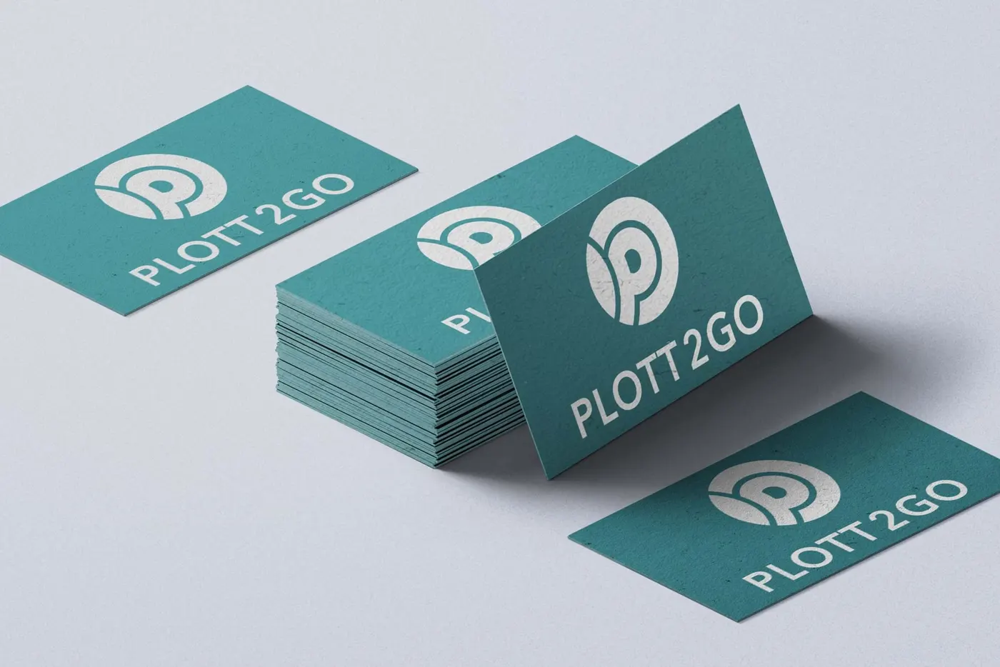Visitenkarten mit Plott2go-Logo